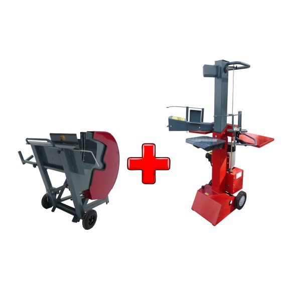 Fendeuse FV10 électrique + Scie à bûches E500